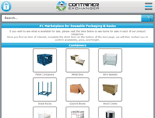 Tablet Screenshot of containerexchanger.com